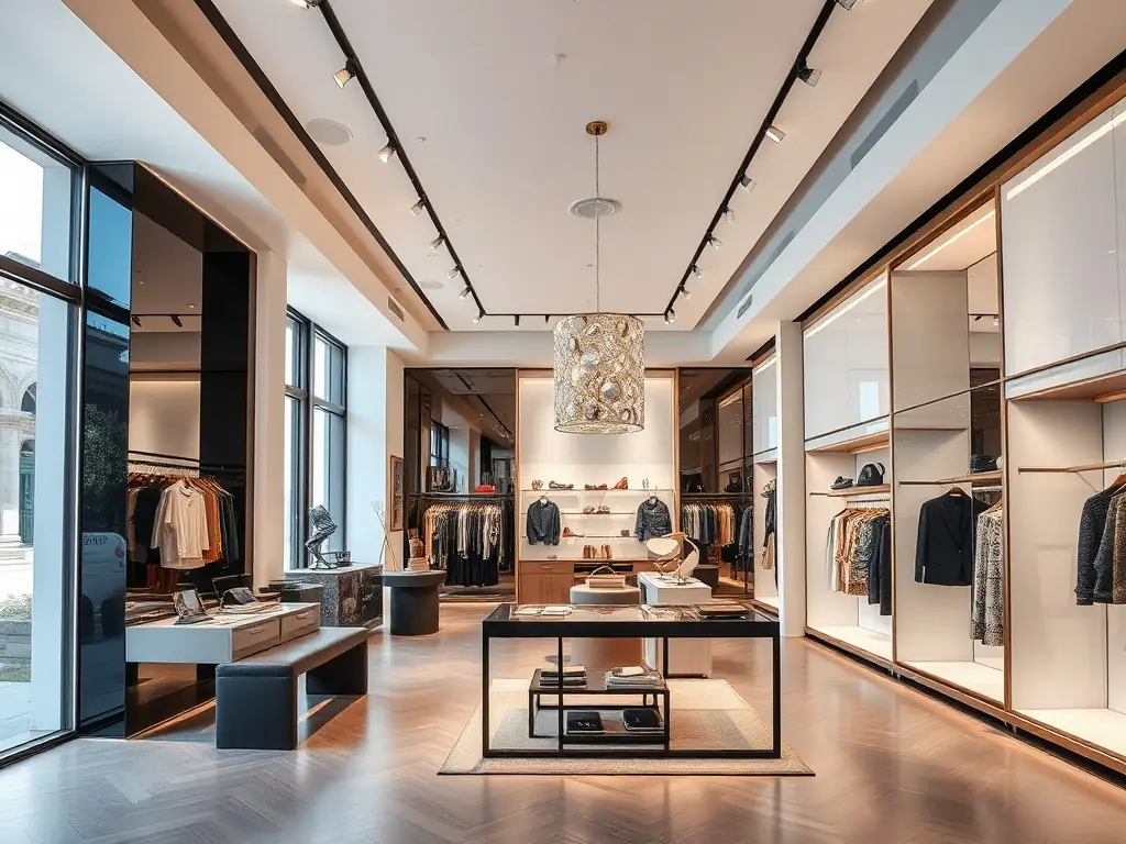 A commercial shopfitting project in London, showcasing a trendy boutique with custom-designed fixtures, inviting displays, and a cohesive brand identity, highlighting JPMMax's commercial expertise.