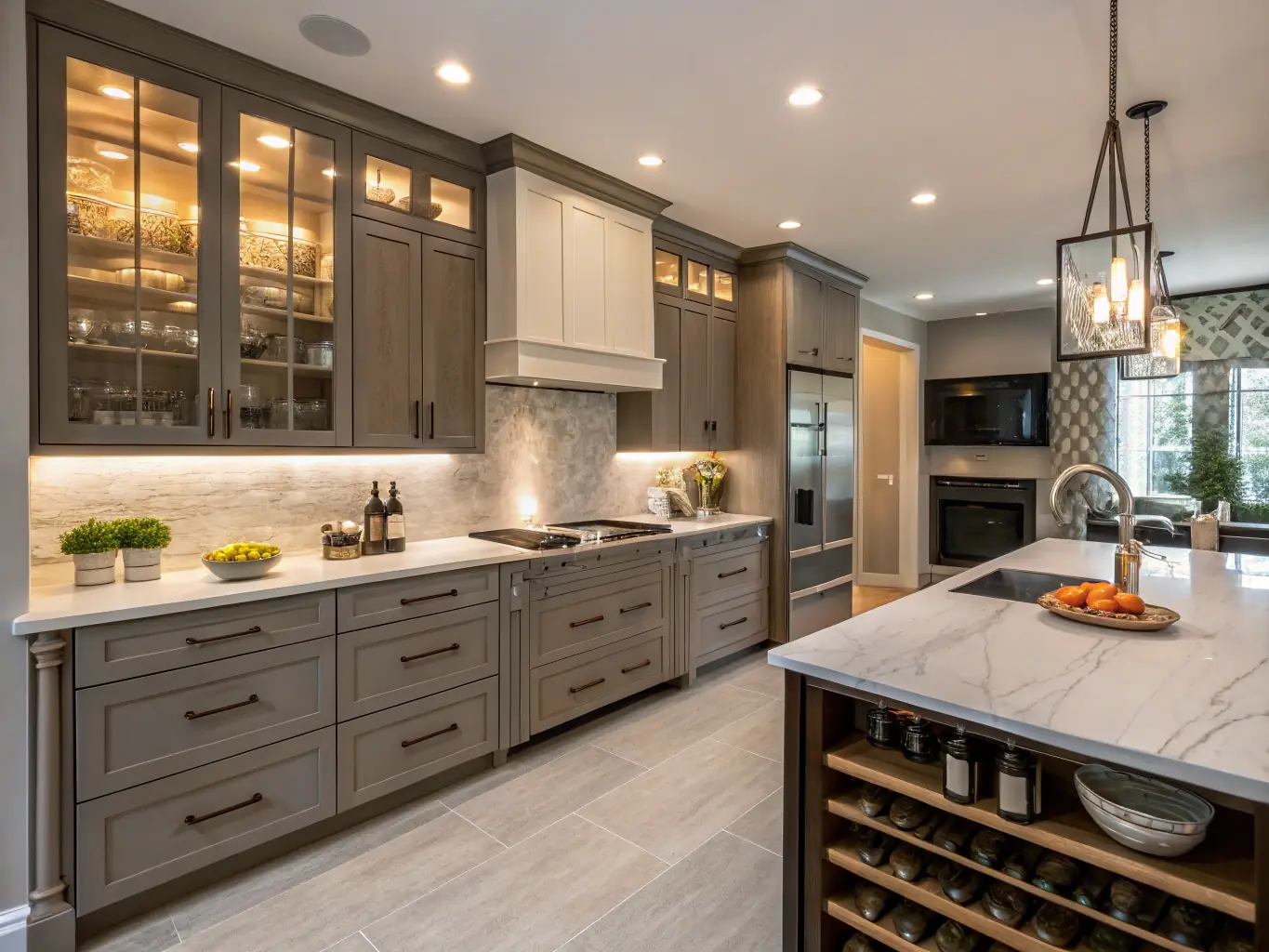 A modern kitchen renovation project in London, featuring sleek cabinetry, state-of-the-art appliances, and a functional layout, reflecting JPMMax's commitment to quality.